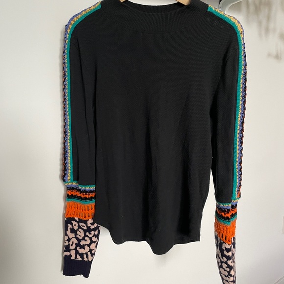 Free People Black Multi Switch It Up Thermal Top - Picture 4 of 7